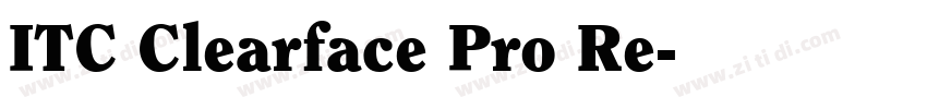 ITC Clearface Pro Re字体转换
